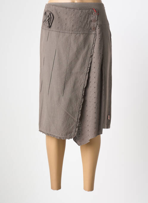 Fustă midi maro MAE MAHE femeie