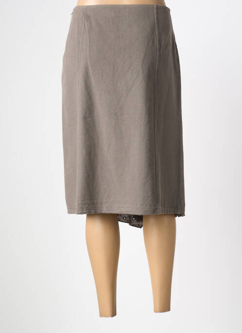 Fustă midi maro MAE MAHE femeie