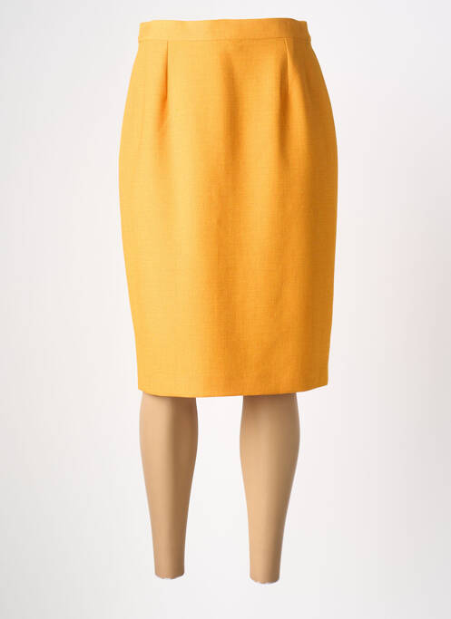 Fustă midi galben PIER BÉ femeie