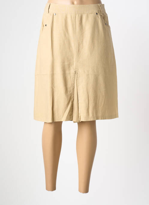 Fustă midi bej CLAUDE DE SAIVRE femeie