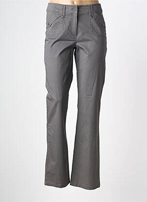 Pantalon drept țesătură poplin mărime normală gri ARMOR LUX femeie
