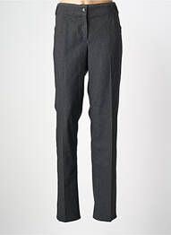 Pantalon chino închidere cu fermoar sub clapetă cu nasturi mărime normală negru JOCAVI femme