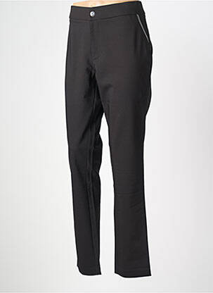 Pantalon slim talie elastică mărime normală negru WALTRON femeie