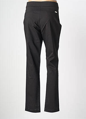 Pantalon slim talie elastică mărime normală negru WALTRON femeie