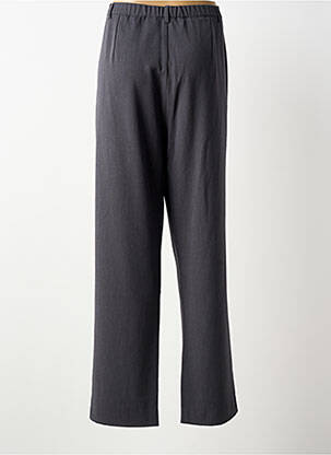 Pantalon drept talie elastică mărime normală gri LEWINGER femeie