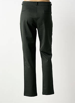 Pantalon chino închidere cu fermoar sub clapetă cu nasturi mărime normală verde LE PETIT BAIGNEUR femeie