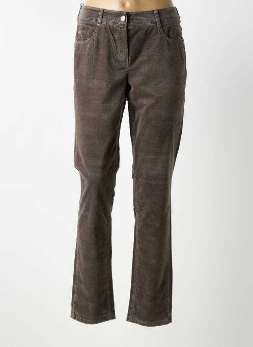 Pantalon slim gri ATELIER GARDEUR femeie