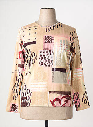 Top bej CLAUDE DE SAIVRE femeie