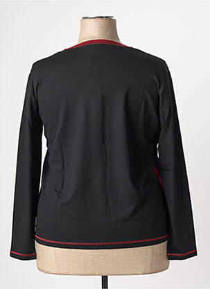 Top guler rotund mâneci lungi negru CLAUDE DE SAIVRE femeie