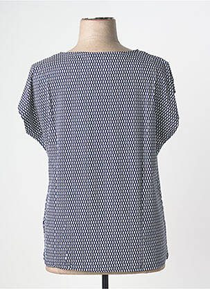 Tricou imprimeu fantezie mâneci scurte albastru SHEEGO femeie