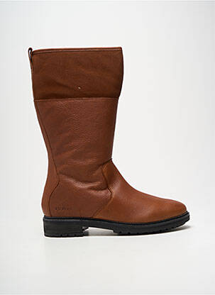 Cizme material neted toc plat până la 3 cm maro KICKERS femeie
