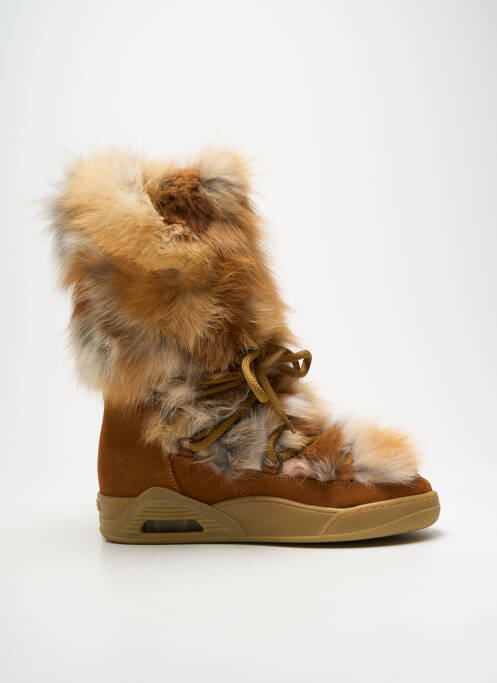 Cizme nubuc toc plat până la 3 cm maro SERAFINI femme