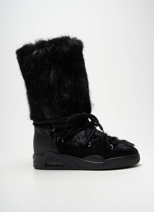 Cizme nubuc toc plat până la 3 cm negru SERAFINI femme