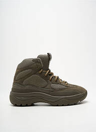Adidași vârf rotund toc de 4 la 6 cm verde SEASON 7 femeie