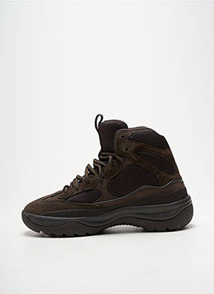 Adidași vârf rotund toc de 4 la 6 cm maro SEASON 7 femeie
