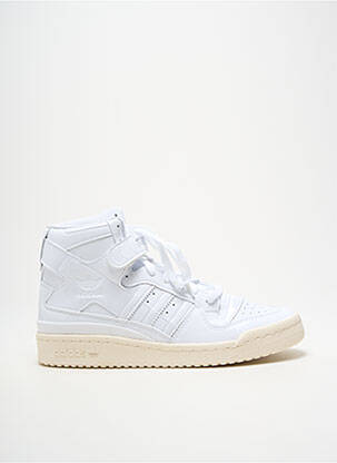 Adidași material neted toc plat până la 3 cm alb ADIDAS femeie