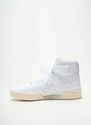 Adidași material neted toc plat până la 3 cm alb ADIDAS femeie