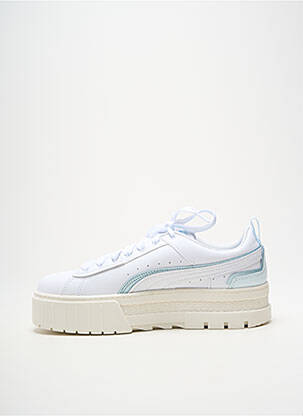 Adidași vârf rotund toc de 4 la 6 cm alb PUMA femeie