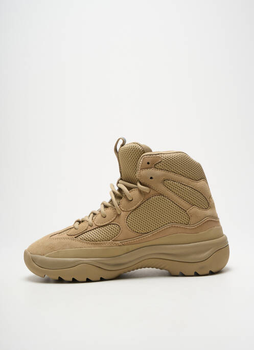 Adidași vârf rotund toc de 4 la 6 cm bej SEASON 7 femme