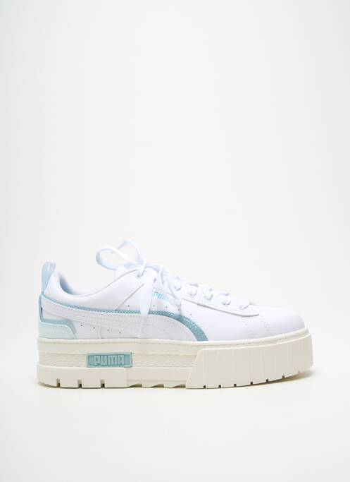 Adidași vârf rotund toc de 4 la 6 cm alb PUMA femme