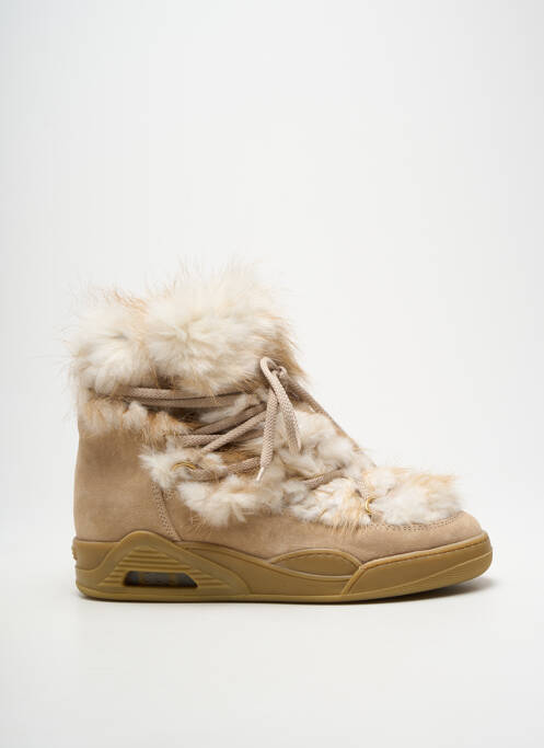 Botine/ghete umplută toc de 4 la 6 cm bej SERAFINI femme