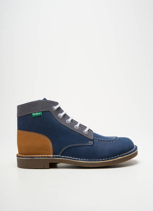 Botine/ghete toc mic toc plat până la 3 cm albastru KICKERS femme