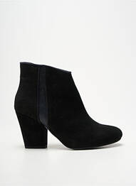 Botine/ghete cubanez toc de 7 la 9 cm negru REQINS femeie