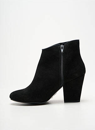 Botine/ghete cubanez toc de 7 la 9 cm negru REQINS femeie