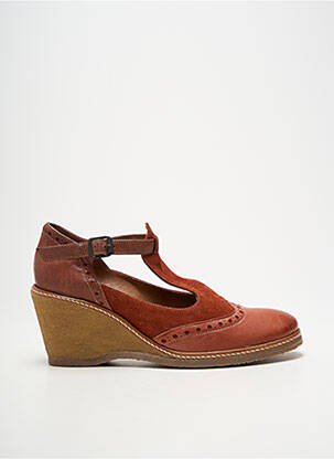 Pantofi cu toc închidere cu buclă(e) toc de 7 la 9 cm portocaliu MOSQUITOS femme