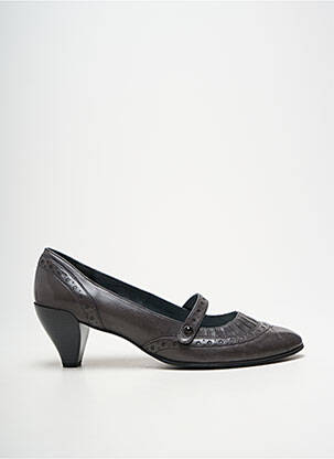 Pantofi cu toc vârf ascuțit toc de 7 la 9 cm gri BOCAGE femeie