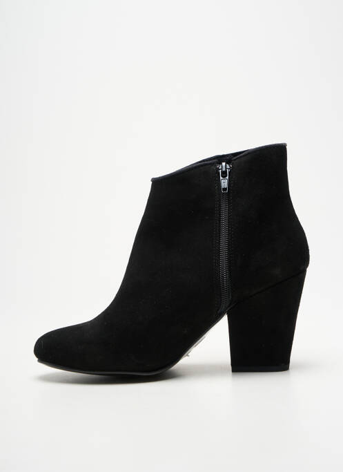 Botine/ghete cubanez toc de 7 la 9 cm negru REQINS femme