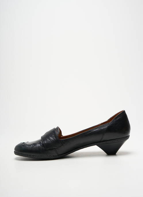 Pantofi cu toc cubanez toc de 4 la 6 cm negru PACO VALIENTE femme