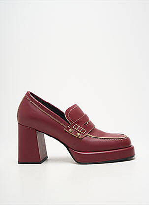 Mocasini tip de talpă amortizantă toc de 7 la 9 cm violet JANET & JANET femeie