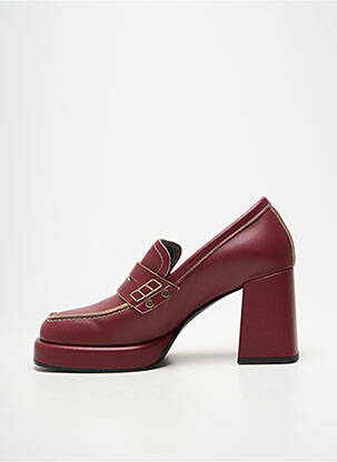 Mocasini tip de talpă amortizantă toc de 7 la 9 cm violet JANET & JANET femeie