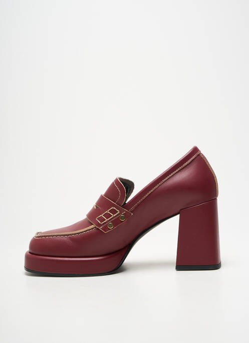 Mocasini tip de talpă amortizantă toc de 7 la 9 cm violet JANET & JANET femme