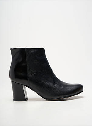 Botine/ghete material neted toc de 4 la 6 cm negru KARSTON femeie