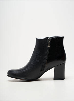 Botine/ghete material neted toc de 4 la 6 cm negru KARSTON femeie