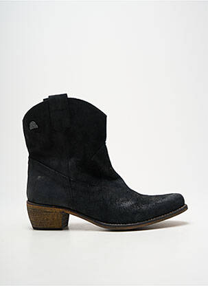 Botine/ghete vârf ascuțit toc de 4 la 6 cm negru MTNG femme