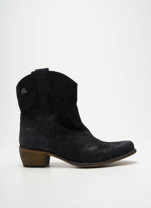 Botine/ghete vârf ascuțit toc de 4 la 6 cm negru MTNG femme