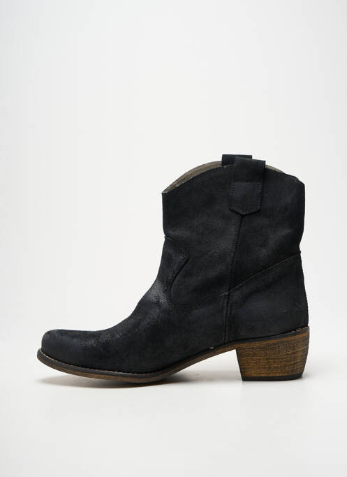 Botine/ghete vârf ascuțit toc de 4 la 6 cm negru MTNG femme