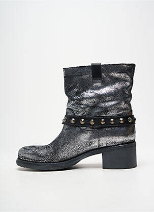 Botine/ghete toc de 4 la 6 cm argintiu JANET SPORT femeie