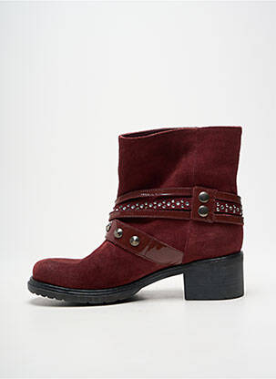 Botine/ghete material neted toc de 4 la 6 cm violet JANET SPORT femeie