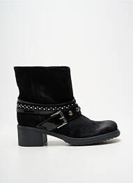 Botine/ghete material neted toc de 4 la 6 cm negru JANET SPORT femeie