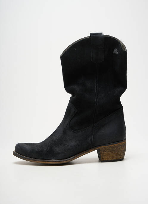 Botine/ghete vârf ascuțit toc de 4 la 6 cm negru MTNG femme