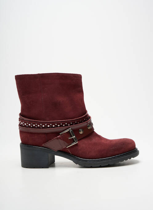 Botine/ghete material neted toc de 4 la 6 cm violet JANET SPORT femme