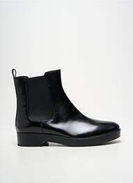 Botine/ghete material neted toc plat până la 3 cm negru WHAT FOR femme