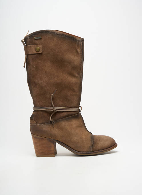 Cizme cubanez toc de 7 la 9 cm maro SIXTY SEVEN femme