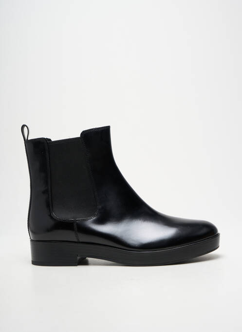 Botine/ghete material neted toc plat până la 3 cm negru WHAT FOR femme