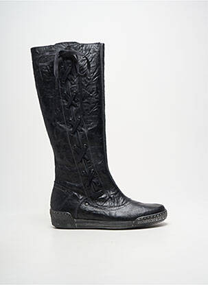 Cizme vârf rotund toc plat până la 3 cm negru PACO VALIENTE femme