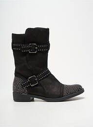 Botine/ghete toc mic toc plat până la 3 cm negru REQINS femeie